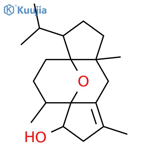 6,10-Epoxy-2-fusicoccen-5-ol; (5β,6β,7α,10β)-form structure