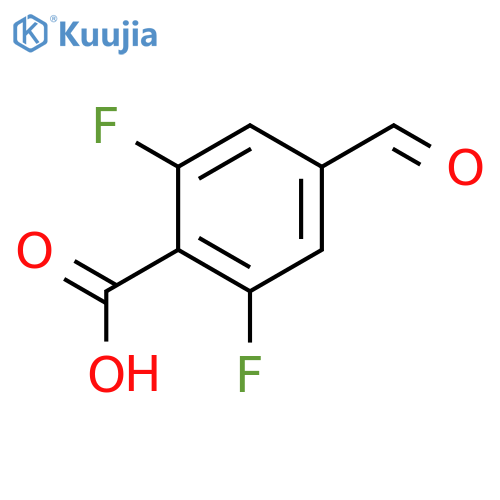 2,6-Difluoro-4-formylbenzoic acid structure