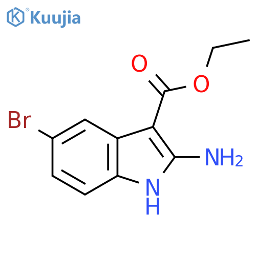 ethyl 2-amino-5-bromo-1H-indole-3-carboxylate structure