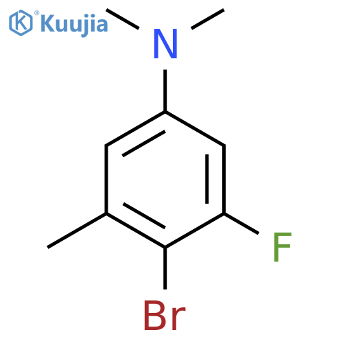 (4-Bromo-3-fluoro-5-methylphenyl)-dimethylamine structure