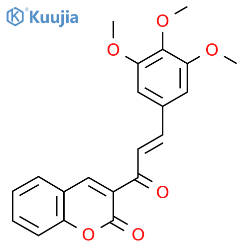 3-(2E)-3-(3,4,5-trimethoxyphenyl)prop-2-enoyl-2H-chromen-2-one structure