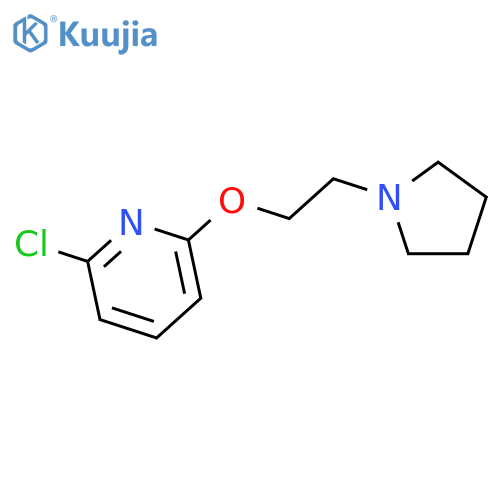 2-(2-(Pyrrolidin-1-yl)ethoxy)-6-chloropyridine structure