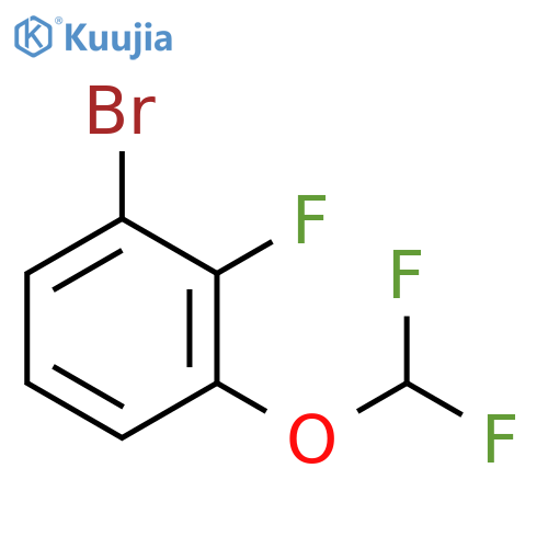 1-bromo-3-(difluoromethoxy)-2-fluorobenzene structure