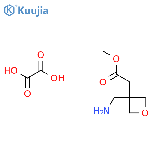 Ethyl 2-(3-(aminomethyl)oxetan-3-yl)acetate oxalate structure