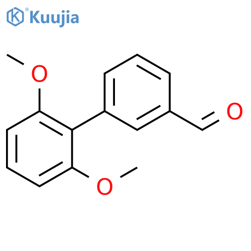 2',6'-dimethoxy-[1,1'-biphenyl]-3-carbaldehyde structure