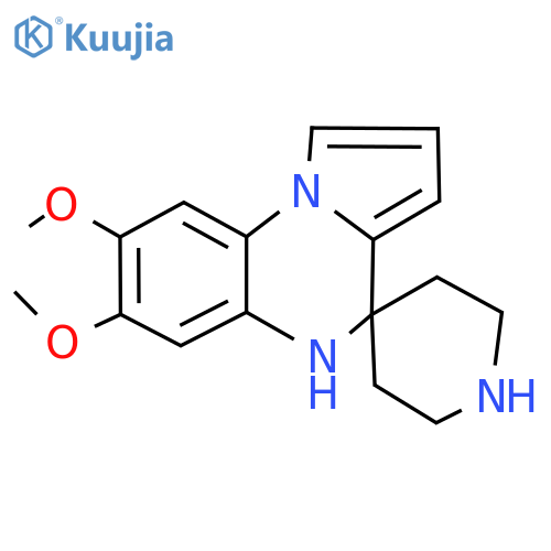 7',8'-dimethoxy-5'H-spiro[piperidine-4,4'-pyrrolo[1,2-a]quinoxaline structure