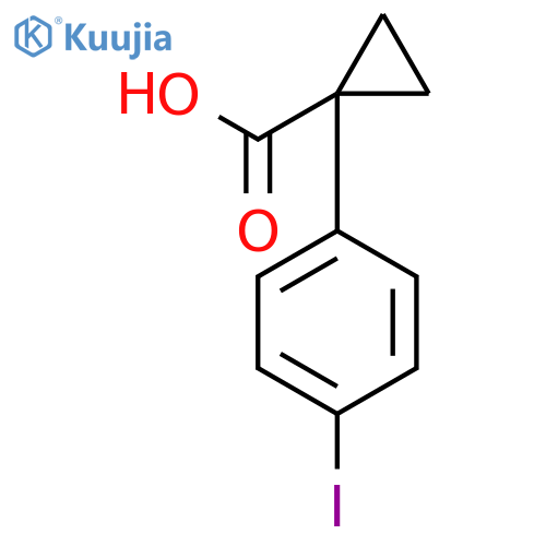 1-(4-Iodophenyl)cyclopropane-1-carboxylic Acid structure