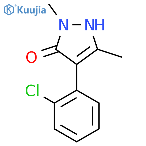 4-(2-chlorophenyl)-1,3-dimethyl-1H-pyrazol-5-ol structure