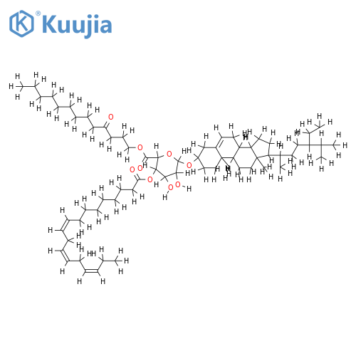 beta-sitosterol-beta-D-(4'-linolenyl-6'-tridecan-4'''-keto-1'''-oxy)-glucuranopyranoside structure
