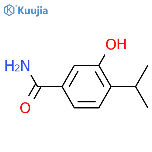3-Hydroxy-4-(propan-2-YL)benzamide structure