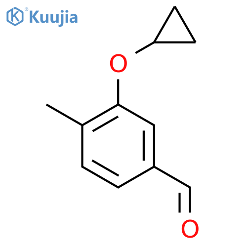 3-Cyclopropoxy-4-methyl-benzaldehyde structure