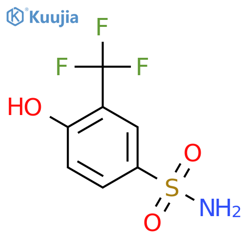 4-Hydroxy-3-(trifluoromethyl)benzenesulfonamide structure