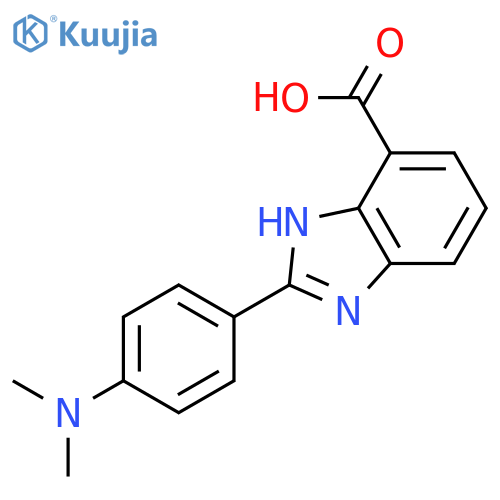 2-(4-(Dimethylamino)phenyl)-1H-benzo[d]imidazole-7-carboxylic acid structure