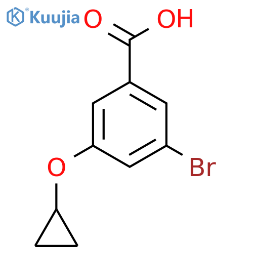 3-Bromo-5-cyclopropoxybenzoic acid structure