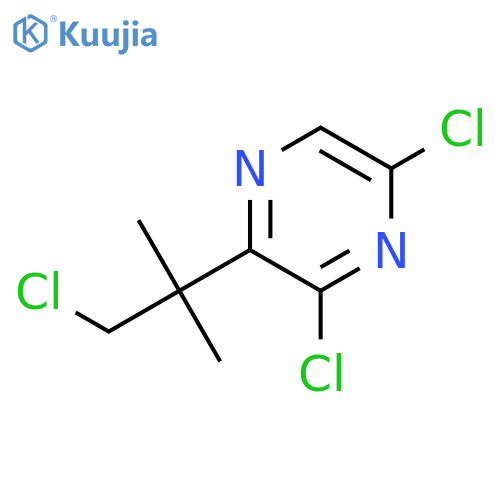 Pyrazine, 3,5-dichloro-2-(2-chloro-1,1-dimethylethyl)- structure