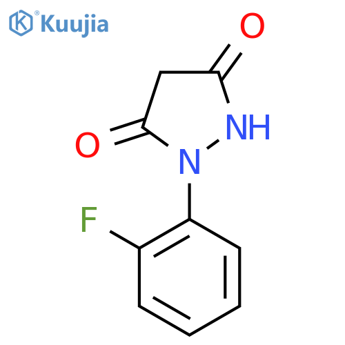 1-(2-Fluorophenyl)pyrazolidine-3,5-dione structure
