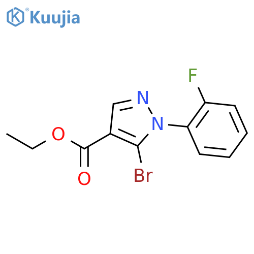 Ethyl 5-bromo-1-(2-fluorophenyl)-1H-pyrazole-4-carboxylate structure