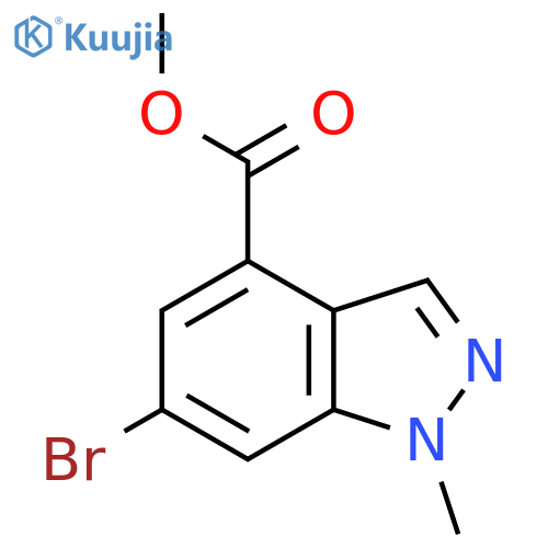 Methyl 6-bromo-1-methyl-1H-indazole-4-carboxylate structure