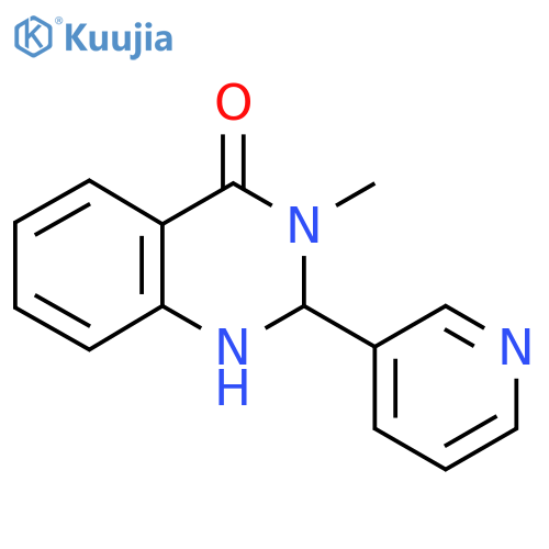 3-Methyl-2-(pyridin-3-yl)-2,3-dihydroquinazolin-4(1H)-one structure