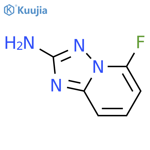 5-fluoro-1,2,4triazolo1,5-apyridin-2-amine structure