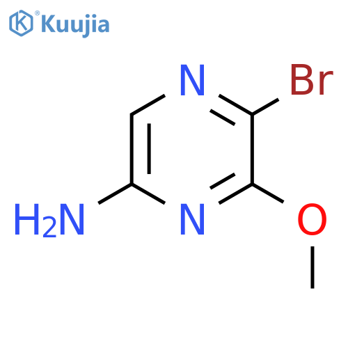5-Bromo-6-methoxypyrazin-2-amine structure