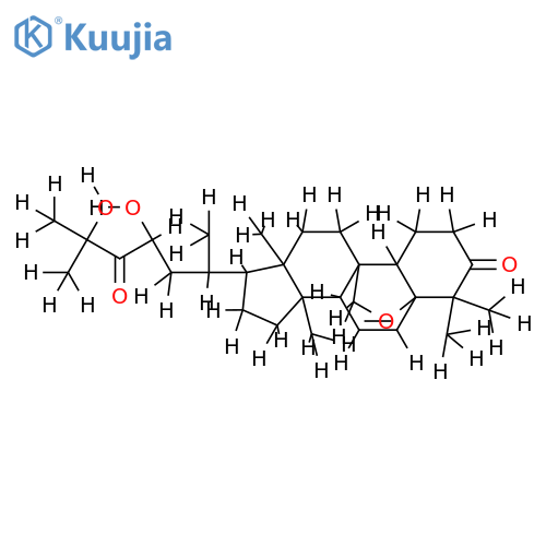 (5R,8S,9S,10S,13R,14S,17R)-17-(4,6-dihydroxy-6-methyl-5-oxoheptan-2-yl)-1,8,10,11,12,13.14,15,16,17-decahydro-4,4,13,14.tetramethyl-2H-5,9-(epoxymethano)cyclopenta[a]phenanthren-3(4H)-one structure