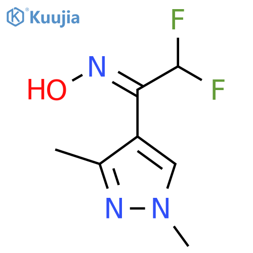 N-1-(1,3-dimethyl-1H-pyrazol-4-yl)-2,2-difluoroethylidenehydroxylamine structure