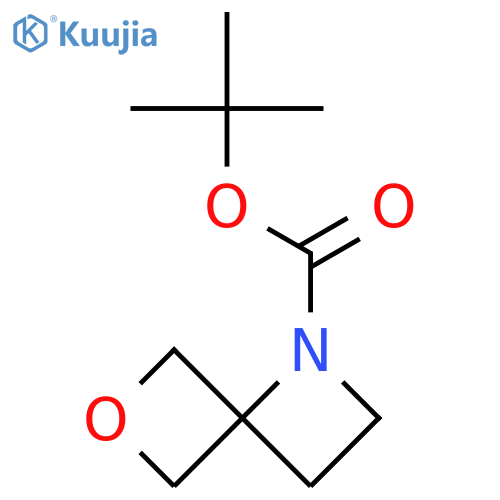 tert-Butyl 6-oxa-1-azaspiro[3.3]heptane-1-carboxylate structure