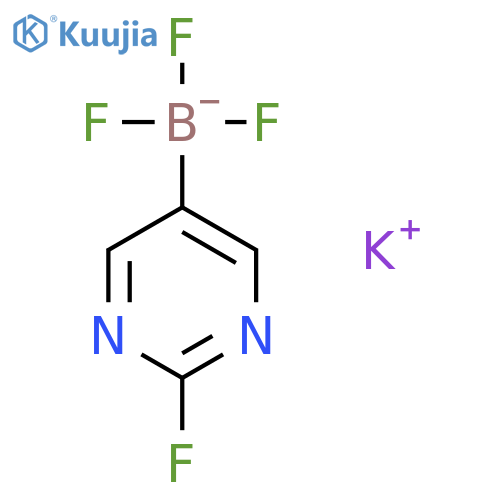 potassium trifluoro(2-fluoropyrimidin-5-yl)borate structure