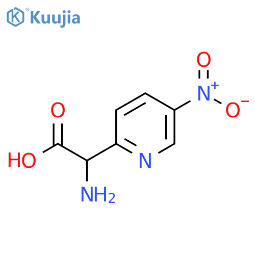 2-amino-2-(5-nitropyridin-2-yl)acetic acid structure