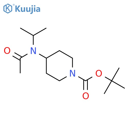 tert-Butyl 4-(N-isopropylacetamido)piperidine-1-carboxylate structure