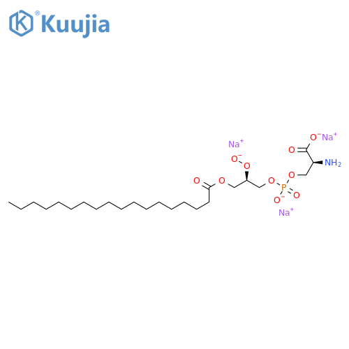 1-stearoyl-2-hydroxy-sn-glycero-3-phospho-L-serine (sodium salt) structure