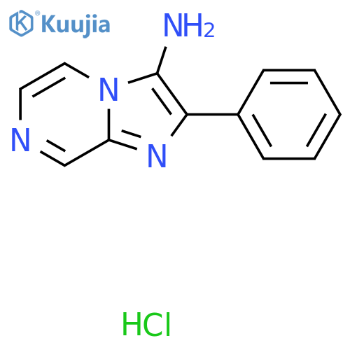 2-phenyl-3H,7H-imidazo1,2-apyrazin-3-imine hydrochloride structure