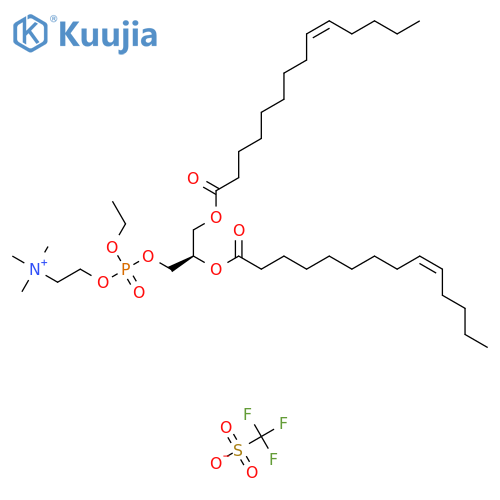 14:1 EPC (Tf Salt), 1,2-dimyristoleoyl-sn-glycero-3-ethylphosphocholine (Tf salt), chloroform structure