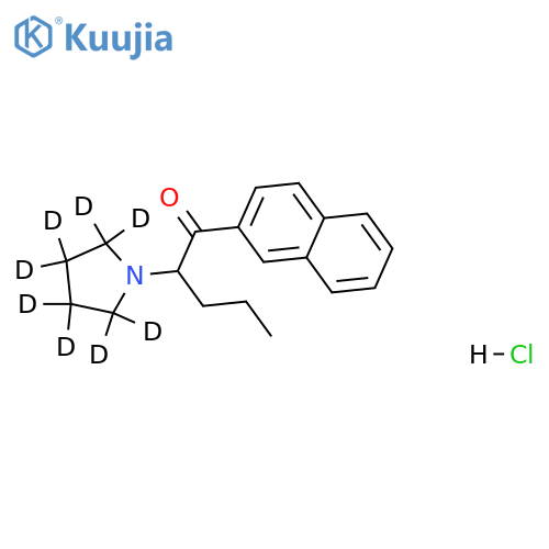 1-naphthalen-2-yl-2-(2,2,3,3,4,4,5,5-octadeuteriopyrrolidin-1-yl)pentan-1-one:hydrochloride structure