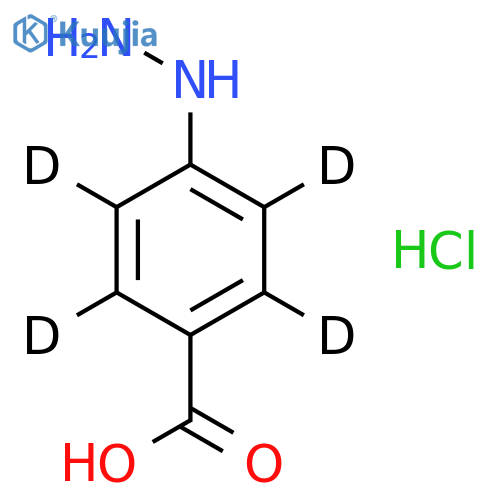 4-Hydrazinobenzoic Acid-d4 Hydrochloride structure