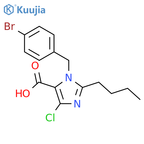 N-(4-Bromobenzyl)-2-butyl-4-chloro-1H-imidazole-5-carboxylic Acid structure