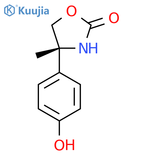 (R)-4-(4-Hydroxyphenyl)-4-methyloxazolidin-2-one structure