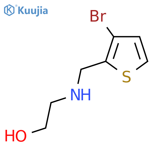2-{(3-bromothiophen-2-yl)methylamino}ethan-1-ol structure