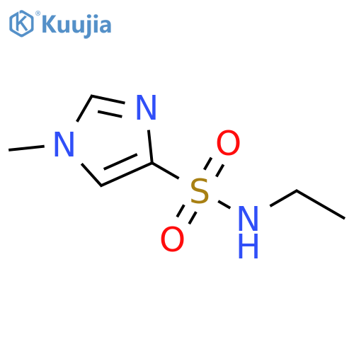 N-ethyl-1-methyl-1H-imidazole-4-sulfonamide structure