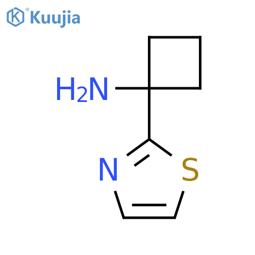 1-(1,3-Thiazol-2-yl)cyclobutan-1-amine structure
