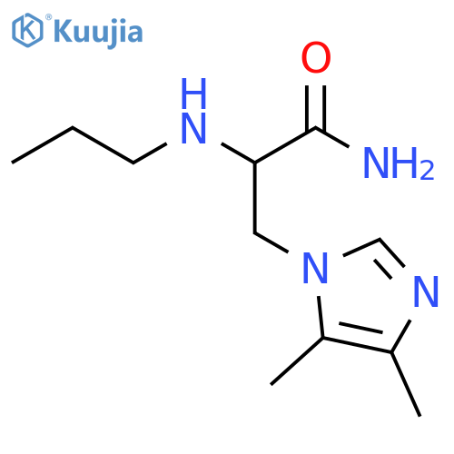3-(4,5-dimethyl-1H-imidazol-1-yl)-2-(propylamino)propanamide structure