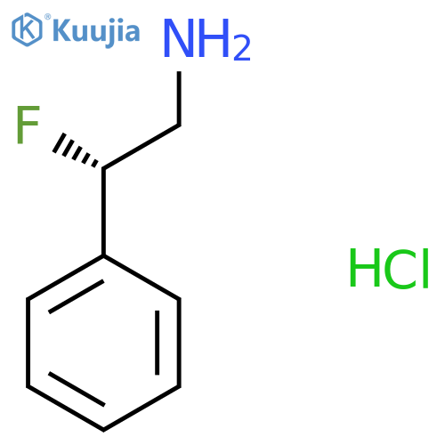 (2S)-2-fluoro-2-phenylethan-1-amine hydrochloride structure