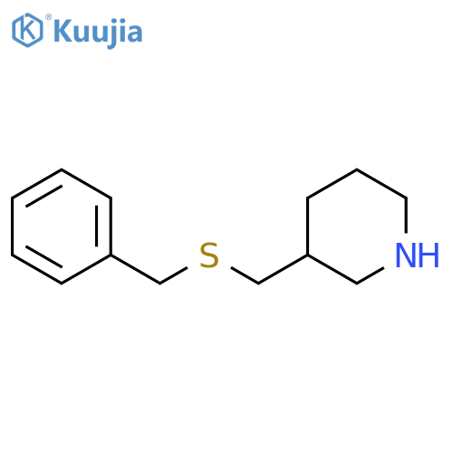 3-[(benzylsulfanyl)methyl]piperidine structure