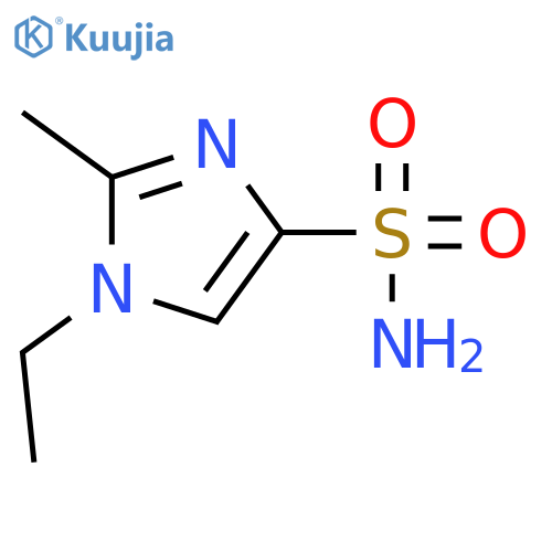 1-ethyl-2-methyl-1H-imidazole-4-sulfonamide structure