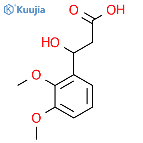 3-(2,3-Dimethoxyphenyl)-3-hydroxypropanoic acid structure