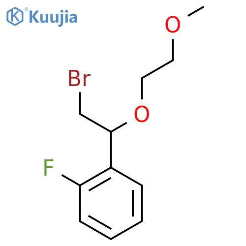 1-2-bromo-1-(2-methoxyethoxy)ethyl-2-fluorobenzene structure