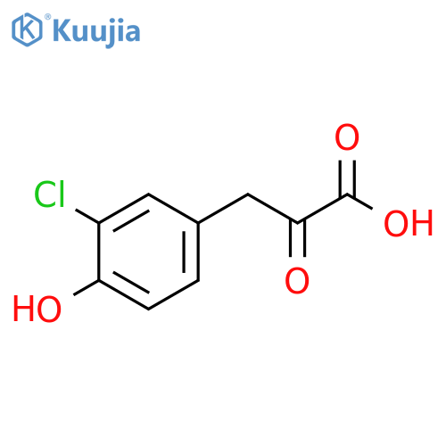 3-(3-chloro-4-hydroxyphenyl)-2-oxopropanoic acid structure