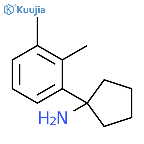 1-(2,3-dimethylphenyl)cyclopentan-1-amine structure