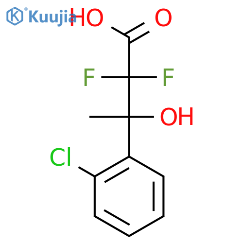 3-(2-Chlorophenyl)-2,2-difluoro-3-hydroxybutanoic Acid(Mixture of Diastereomers) structure